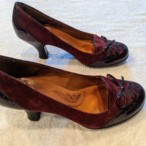 Sofft Valeria Crimson Oxford Heels